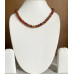 Curved Brown Agate Stone Single String Necklace - Annie Sakhamo