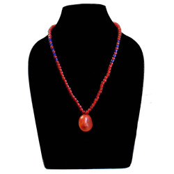 Ao Tribal colors inspired agate stone necklace - Ethnic Inspiration
