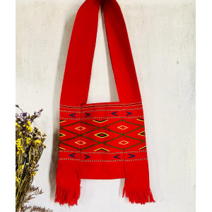 Konyak motif Red Slingbag - Ethnic Inspiration