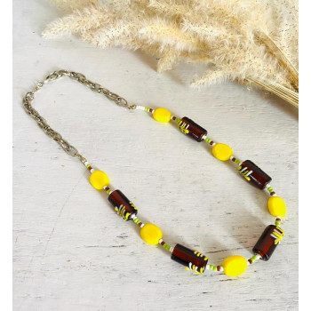Yellow Casual Necklace - Ethnic Inspirations