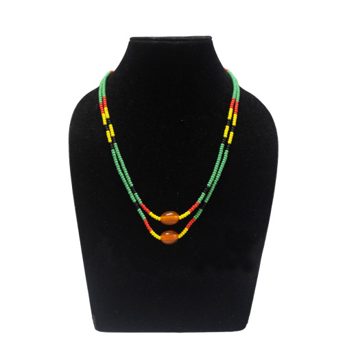 Two Strand Jamaican design Necklace - Ethnic Inspiration