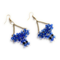 Blue Chandelier earring - Flower Child