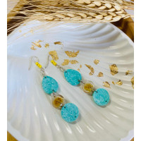 Attractive Blue dangle earrings - The Dainty Jewels