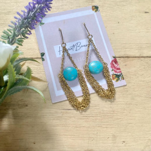 Gold plated chime earrings - Heart Bound Accessories