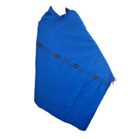 Blue Naga shawl with Black motif design by Wapangla Weaving Unit