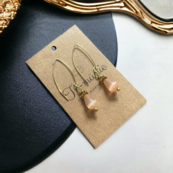 Ti Munie Gold plated  drop earrings-Annie Sakhamo