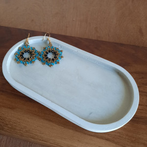 Silver coated handmade tray by Chichi's craft