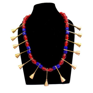 Ao Traditional Beaded Necklace with Bells - Ethnic Inspiration