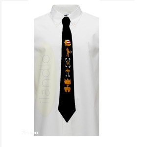 Chakhesang Motif black formal Men necktie - Ethnic Inspirations