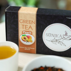 Peach flavor Green tea 40gm- Sunika Green tea