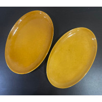 Mustard oval plate (Large) Qty 1pc 
