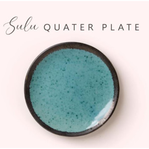 Sulu quarter Ceramic Plate 7 Dia - The Knot and Bow