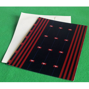 Soyachunks Sumi naga shawl Red and black greeting cards