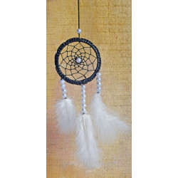 White Pearl Feather Dream Catchers