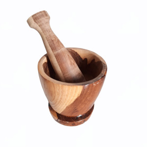 Wooden mortar and pestle Nagaland Craft - Indigi Craft