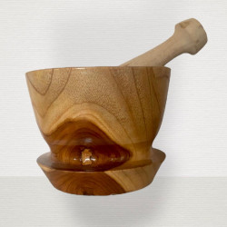 Wooden mortar and pestle- Indigi craft