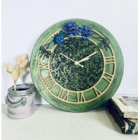 Romans Vintage Sculpture Art Round clock - Romantic Vintage Affairs