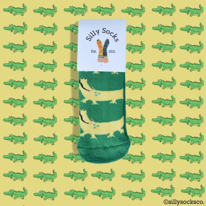 Croc printed Baby Socks- Silly Socks