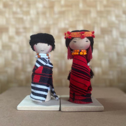 Sangtam adorable couple traditional doll- Ikali Studio