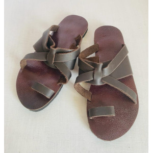 Brown Strap hand crafted sandal UK 4 - IMK Leathers