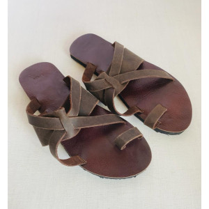 Brown Strap hand crafted sandal UK 5 - IMK Leathers
