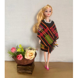 Sumi Traditional mini outfit blond hair doll - Oja Studio
