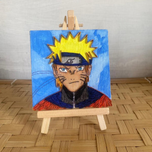 Naruto Uzumaki Quill paper Table frame - Artsy Galore