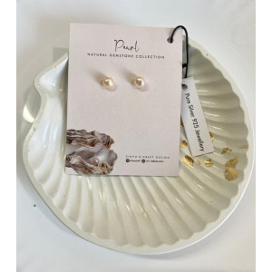 Water Pearl Natural Gemstone Silver Hardware - Zinyu's Craft Design
