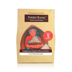 Pahari Roots Rice Combo (1 kg) | 5 different varieties of North Eastern Rice (200gm)