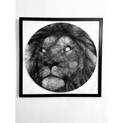 Personalized Lion String Art Portrait - Sacredconnection